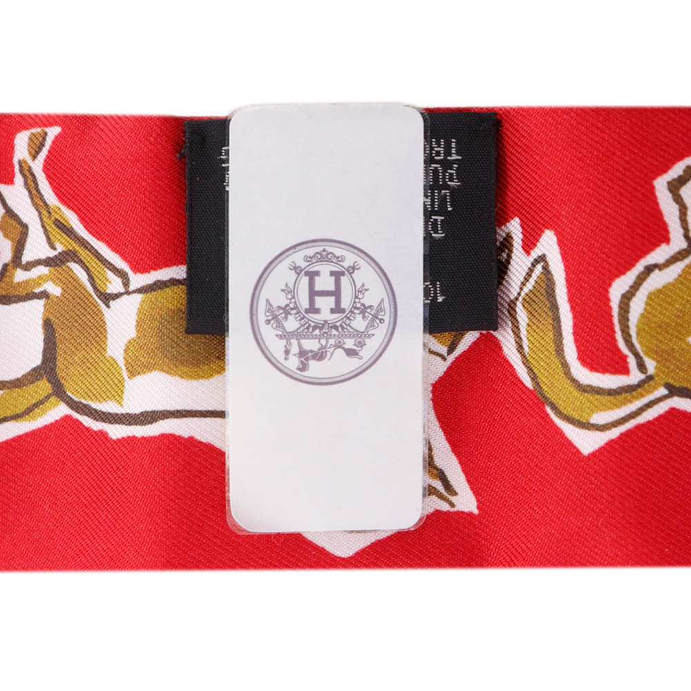 Pre-Loved Hermes Chevaux en Liberte Silk Twilly Scarf - Picture 3 of 6